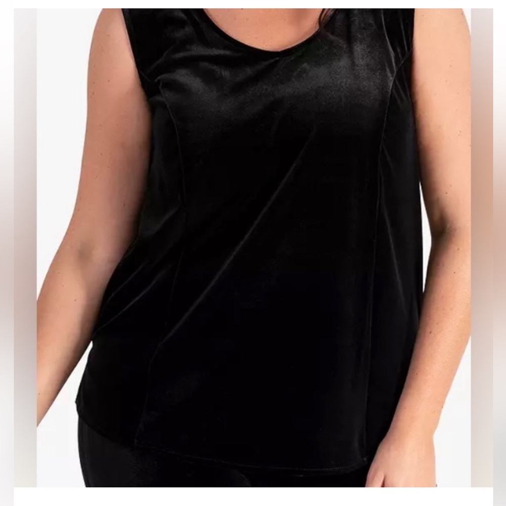 Vikki Vi Black Sleeveless Tank Top